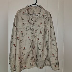 Ocean + Coast Fly Fishing button-down. Men's XL